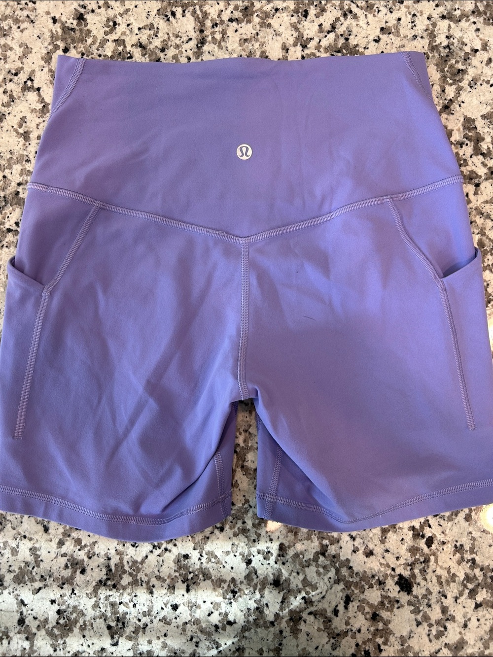 lululemon athletica Lavender High-Rise Pocket Athletic Shorts